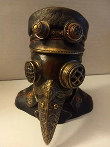 Steampunk Pest Arzt Büste Schmuck Stash Box Veronese Designs Skulptur - Bild 1 von 7