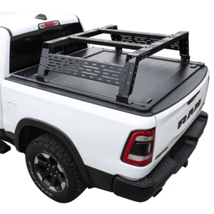 MR Retractable Tonneau Hard Cover for RAM 2009-18 5.7ft Truck Bed w/Rack - Picture 1 of 11