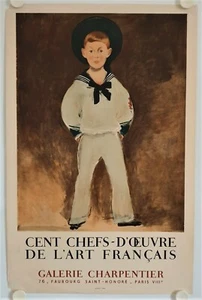Affiche MANET Bernstein enfant 1957 Exposition Galerie Charpentier - Mourlot - Imagen 1 de 4