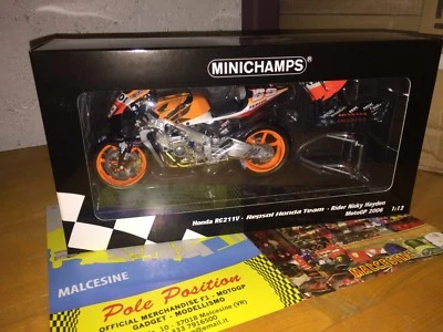1:12 MINICHAMPS 122061069 HONDA NICKY HAYDEN MOTOGP 2006 W.CHAMPION  SHIP. WORLD - Immagine 1 di 4
