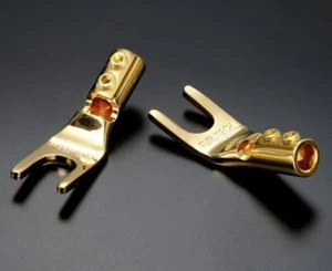 FP201G Official FURUTECH Y lug terminal 24K gold plated 4 pcs 1 set - Picture 1 of 1