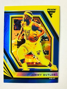 Tarjeta Prizm 2022-23 Panini Flux Jimmy Butler AZUL AMARILLO SP #/99 ¡Estrella Heat! - Imagen 1 de 3