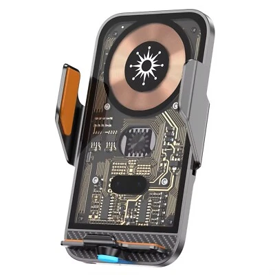 Supporto Telefono Auto per Presa d'Aria Multifunzione con Ricarica Wireless 15W - Immagine 1 di 4