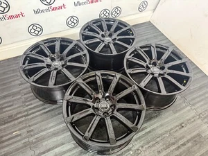 GENUINE AUDI 18" A3/A4 ALLOY WHEELS - 5 x 112 - GLOSS BLACK - Picture 1 of 7