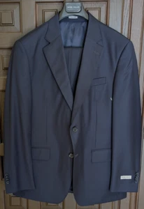 PETER MILLAR Flynn Classic Fit Wool Suit, Blue / Navy Check, Size 42 R NWOT - Picture 1 of 7