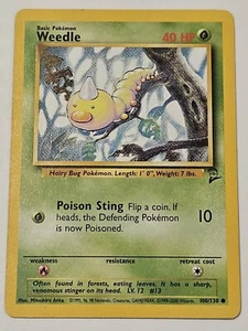 Weedle 100/130, Base Set 2, Pokemon TCG - Picture 1 of 2