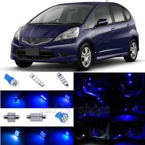 6pcs Ultra Blue LED Interior Lights Package Fit For 2007-2008 Honda Fit Jazz - Bild 1 von 10