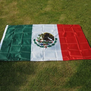 MEXICO National Flag with Coat of Arms United Mexican States Flag 90*150cm - Picture 1 of 5