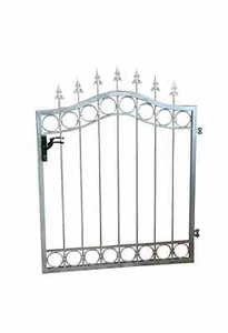 Gartentor Hoftor Tor Metall Eisen Imperia-GT100/120S Schloss Feuer Verzinkt - Bild 1 von 6