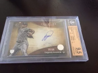 2014 BOWMAN INCEPTION TAIJUAN WALKER ROOKIE AUTO GOLD 26/99 BGS 9.5 GEM MINT  - Image 1 of 4