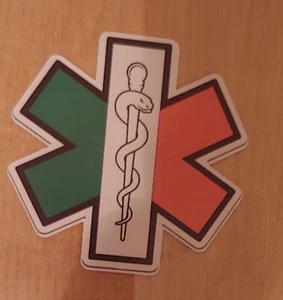 "Irische Flagge EMS Star of Life Aufkleber 4" - Bild 1 von 1