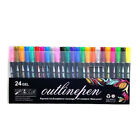 30 Colors Double Line Outline Art Pen Marker Pen DIY Graffiti Outline Marker Pen