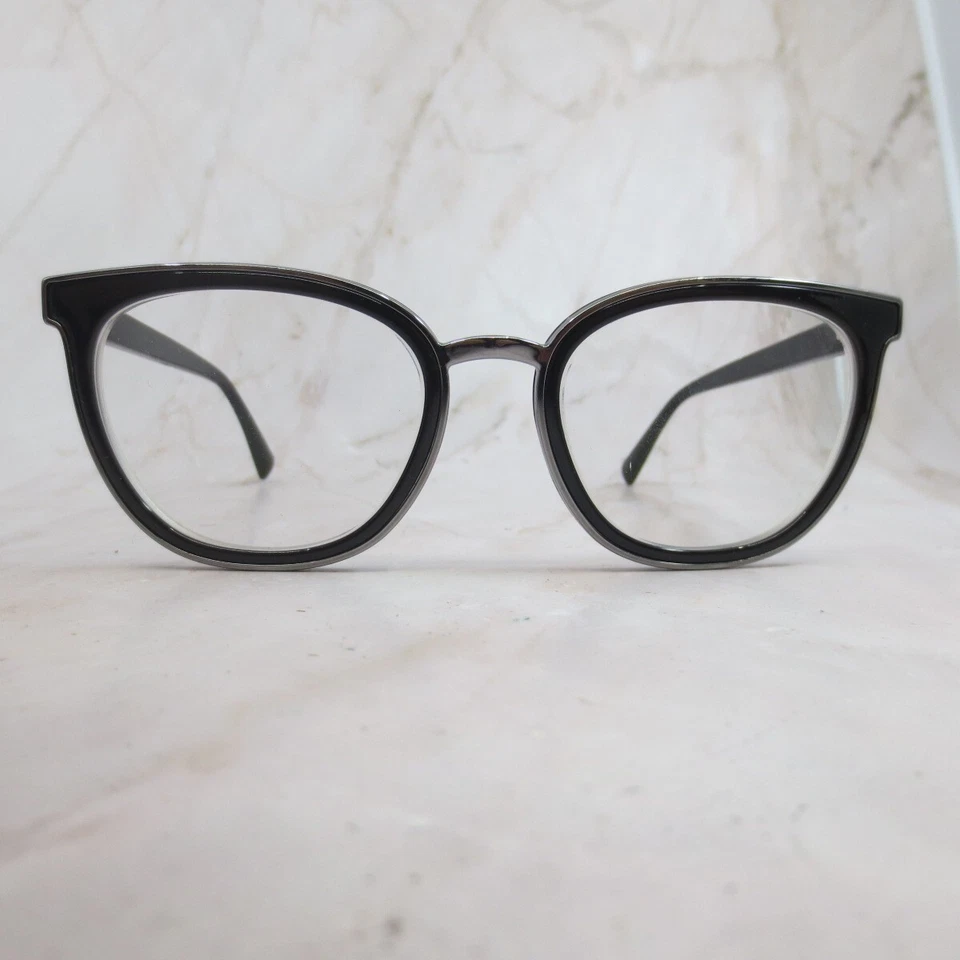 Marco de gafas Emporio Armani EA3155-5017 para mujer de metal negro ojo de gato 52-19-140 Foto 1 de 4