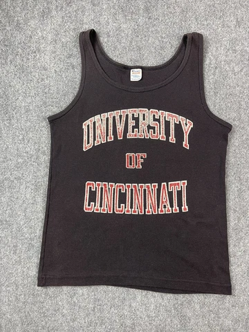 Vintage Champion Cincinnati University Shirt Tank Top Adult Medium Bearcats 80s Cover