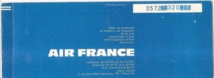 Airline Ticket - Air France - 2 Flight - 1972 (T55) - Picture 1 of 1