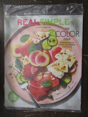 REAL SIMPLE MAGAZINE SUMMER 2025 COLOR ISSUE THROW A SUMMER PARTY BEAUTY AWARDS - Image 1 of 2