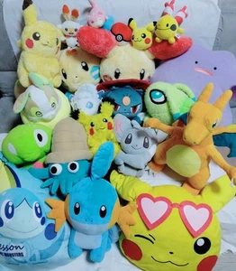 Lots Of Pokemon Plush Stuffed Toy Pikachu Minccino Charizard Ditto Plusle Minun - Picture 1 of 9