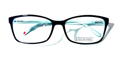 LULU GUINNESS L217 TOR TORTUGA AZUL NUEVAS AUTÉNTICAS GAFAS DE BORDE COMPLETO 57-16-140 Foto 1 de 4