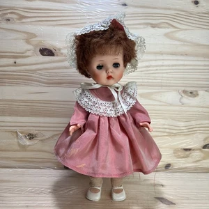 Muñeca bebé Horsman 13" vintage pelo rojo enraizado ojos verdes con atuendo y zapatos - Imagen 1 de 18