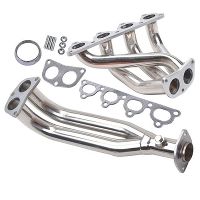 Fits 1988-2000 Honda Civic D15 D16 D- Series Stainless 4-2-1 Header 2 Piece Set. Foto 1 de 4