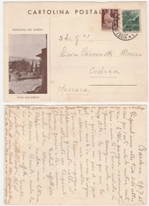 GARDONE DEL GARDA - BRESCIA - VILLA GALASSINI - VIAGG. 1946 -28252- - Imagen 1 de 1