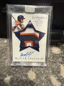 2020 Flawless Yordan Alvarez Star Swatch Signature /15 - Picture 1 of 2
