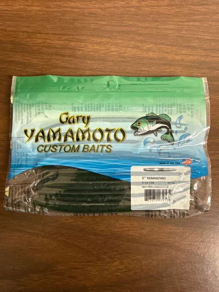 Original Gary Yamamoto 5" Senko - Sandía/Escama Negra, Color #194 Foto 1 de 1