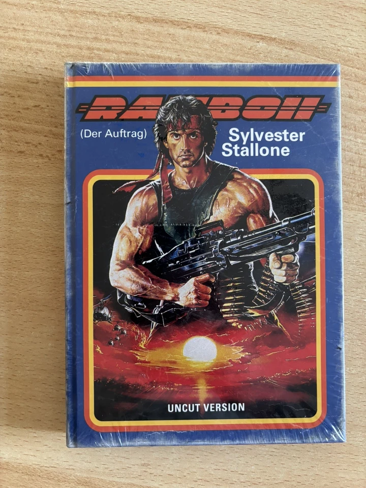 Rambo 2 - Mediabook (Blu-ray/Dvd) (Sylvester Stallone) Uncut - FSK 18 - NEU - Bild 1 von 1