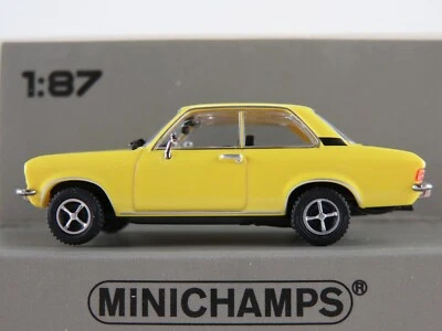 Minichamps 870 040004 Opel Ascona A Limousine (1970) in gelb 1:87/H0 NEU/OVP - Bild 1 von 4