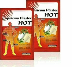 Hot Patch Capsicum Plaster Pain Relieving Patch Large 12pcs 12x18 cm FREE POST - Picture 1 of 10