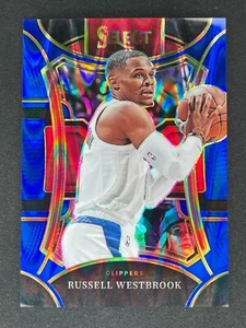 Russell Westbrook - 2023-24 Panini Select Mezzanine Tectonic Blue Prizm SP /99 - Picture 1 of 2