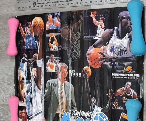 NBA 1997-98 Orlando Magic Team Poster "One Team One Dream" RARE HTF Cover