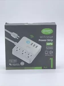 Gosund Smart Power Strip Plug BLACK 3 USB 3 Charging Port For Alexa Google Home - Picture 1 of 4