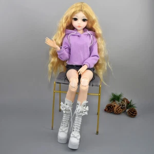 Full Set BJD Doll 1/3 60cm DIY Dolls with Long Curly Fashion Clothes Assembled - Picture 1 of 19