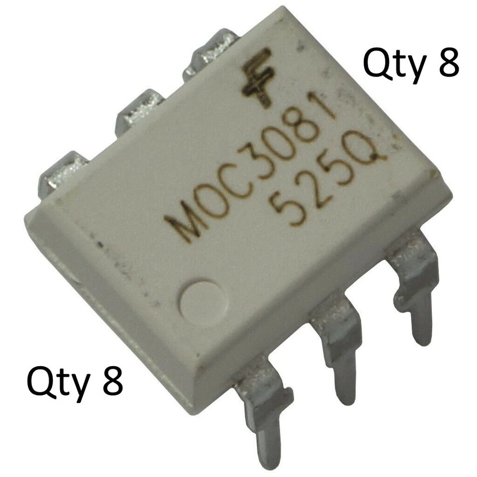 8 piezas DIP-6 Optoacoplador MOC3081-M chip de accionamiento bidireccional Foto 1 de 1