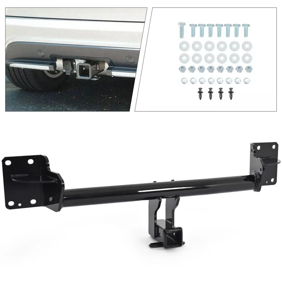 Black 2" Receiver Class-3 Trailer Bumper Tow Hitch For BMW X5/14-19 X6 2007-2018 Foto 1 de 4