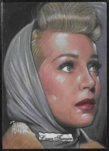 2018 5finity Hollywood Starlets: Lana Turner SKETCH card - Javier Gonzalez /12 - Bild 1 von 2
