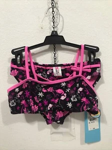 Breaking Waves Kids Swim Bikini Suit - XL 14/16 Pink (TW-905) - Picture 1 of 6