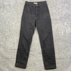 Vintage Guess Jeans Triangle Logo Black High Rise Mom Denim Sz 29 Women’s - Picture 1 of 14