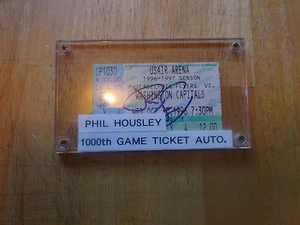Phil Housley Autographed 1000th Game Ticket Stub - Picture 1 of 2
