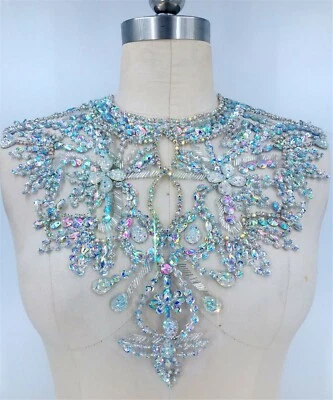 Vestido de Baile de Noche con Estrás Apliques de Encaje Collar Disfraz Vestido Motivo 1 pieza Foto 1 de 4