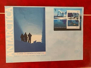 AAT AUSTRALIAN ANTARCTIC 1990 FDC USSR RUSSIA MINISHEET COOPERATION MACQUARIE - Picture 1 of 1