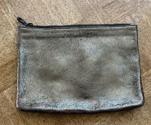 Neiman Marcus for Target Marc Jacobs Crackled Pewter Leather Clutch One Size - Picture 1 of 5