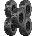 (Qty 5) Lt325/50R22 Mickey Thompson Baja Boss M/T 127Q Lrf Black Wall Tires
