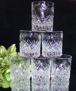 Vintage Glasses Cut & Etched Tumblers - Picture 1 of 11
