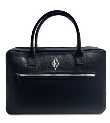 Nuevo Ralph Lauren Club Negro Grande Maletín de Viaje Mensajero Bolso de Mano Foto 1 de 4