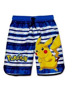 Pokemon Little Boys & Big Boys Swim Shorts Size XL/XG 14-16 Color Blue  (R-L)