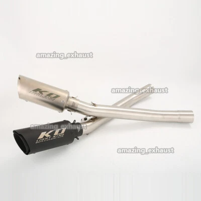 Silenciadores de escape 51 mm tubo de enlace medio para Suzuki Bandit 600 1250 GSF600 1995-2006 Foto 1 de 4