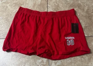No Boundaries Junior SIZE XL 15-17 high rise active wear short color RED NEW - Picture 1 of 6