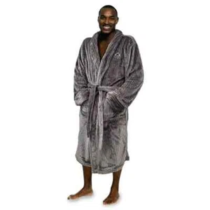 NHL Colorado Avalanche Ribbed Boss night bath Robe Gray One Size - Picture 1 of 10